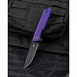 BTKMK08D Bestech Bestechman Miniature Dundee Linerlock Pocket Knife Purple 