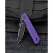 BTKMK08D Bestech Bestechman Miniature Dundee Linerlock Pocket Knife Purple 