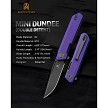 BTKMK08D Bestech Bestechman Miniature Dundee Linerlock Pocket Knife Purple 