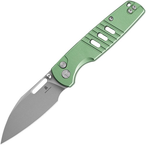 Bestech Vector Button Lock Pocket Knife Green - BTKMK15C 