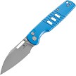 Bestech Vector Button Lock Pocket Knife Blue - BTKMK15D 