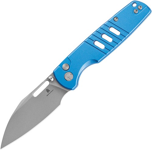 Bestech Vector Button Lock Pocket Knife Blue - BTKMK15D 