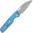 Bestech Vector Button Lock Pocket Knife Blue - BTKMK15D 