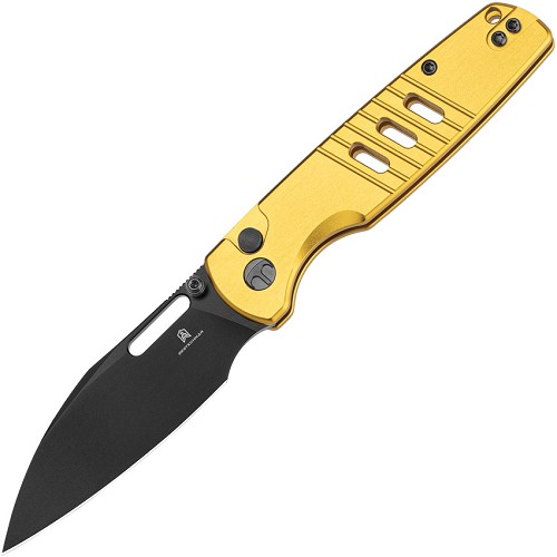 Bestech Vector Button Lock Pocket Knife Gold - BTKMK15E 