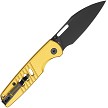 Bestech Vector Button Lock Pocket Knife Gold - BTKMK15E 
