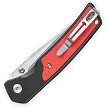 Bestech Icebreaker Button Lock Pocket Knife Black Red - BTKMK16A 