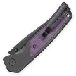 Bestech Icebreaker Button Lock Pocket Knife Black Purple - BTKMK16C 