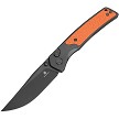 Bestech Icebreaker Button Lock Pocket Knife Black Orange - BTKMK16D 