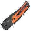 Bestech Icebreaker Button Lock Pocket Knife Black Orange - BTKMK16D 