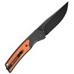 Bestech Icebreaker Button Lock Pocket Knife Black Orange - BTKMK16D 