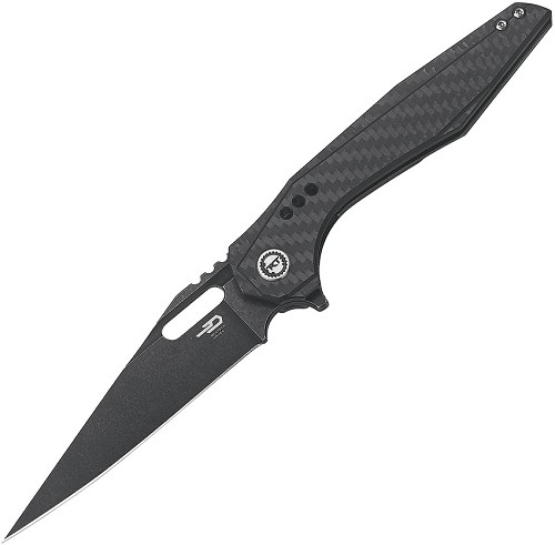 Bestech Malware Framelock Pocket Knife Carbon Fiber Black - BTKT1902D 