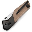 BTKT2304B Bestech Knives Cetus Bar Lock Pocket Knife Natural 
