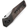 BTKT2304D Bestech Knives Cetus Bar Lock Pocket Knife Copper Carbon Fiber 