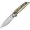 Bestech SENU Framelock Pocket Knife Titanium Fat Carbon Fiber - BTKT2601C 