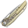 Bestech SENU Framelock Pocket Knife Titanium Fat Carbon Fiber - BTKT2601C 