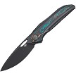 Bestech SENU Framelock Pocket Knife Titanium Camo Carbon Fiber - BTKT2601D 