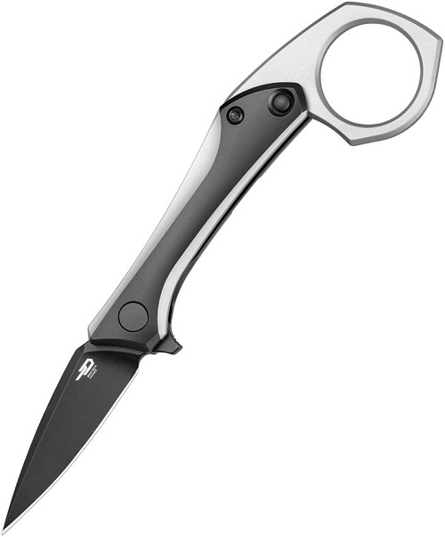 Bestech Duci Framelock Pocket Knife Titanium Black - BTKT2605E 
