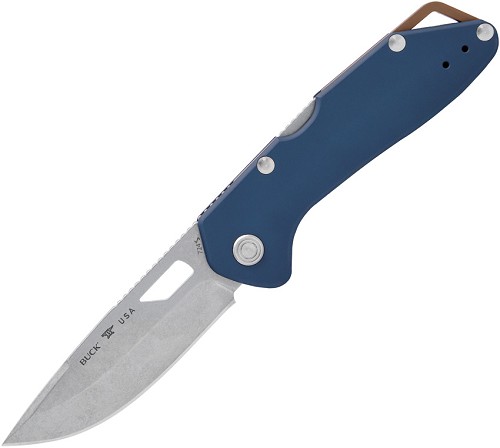 Buck Mustang Lockback Pocket Knife Dark Blue - BU724BLS1 