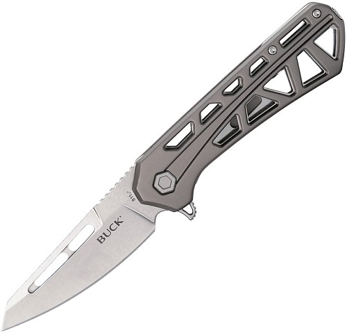 Buck Trace Ops Linerlock Pocket Knife Gray - BU811GYS 