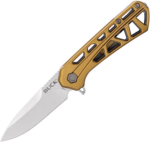 Buck Miniature Trace Linerlock Pocket Knife Bronze - BU814BRS 