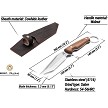 BEAVERCRAFT Camp Fixed Blade Knife - BVRCGK1 