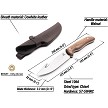 BEAVERCRAFT Fixed Blade Knife Guthook - BVRGTK1 