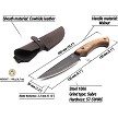 BEAVERCRAFT Hunter Fixed Blade Knife - BVRHGK6 
