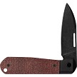 Case Cutlery Revoindie Dark Red Burlap Slip Joint Pocket Knife - CA10768 