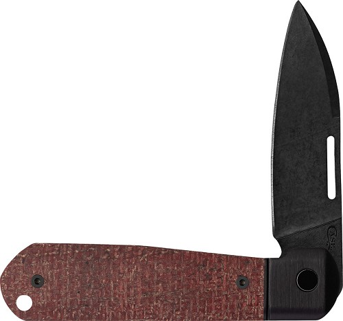 Case Cutlery Revoindie Dark Red Burlap Slip Joint Pocket Knife - CA10768 