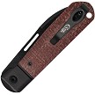 CA10768 Case Cutlery Revoindie Dark Red Burlap Slip Joint Pocket Knife 