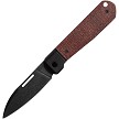 CA10768 Case Cutlery Revoindie Dark Red Burlap Slip Joint Pocket Knife 