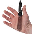 CA10768 Case Cutlery Revoindie Dark Red Burlap Slip Joint Pocket Knife 
