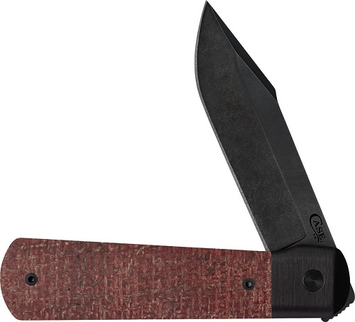 Case Cutlery Revoindie Linerlock Pocket Knife Dark Red Burlap - CA10769 