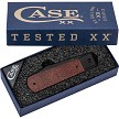 CA10769 Case Cutlery Revoindie Linerlock Pocket Knife Dark Red Burlap 