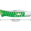 Case Axe Handle Pocket Knife Bright Green - CA11445 