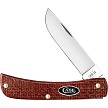 Case Cutlery Sod Buster Jr Pocket Knife Red Micarta - CA12273 