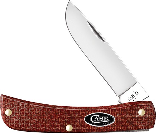 Case Cutlery Sod Buster Jr Pocket Knife Red Micarta - CA12273 