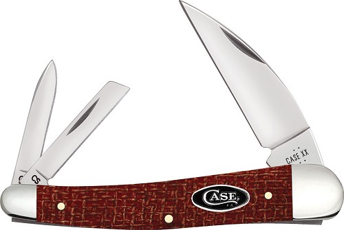 Case Cutlery Seahorse Whittler Pocket Knife Red Burlap - CA12276 