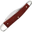 CA12276 Case Cutlery Seahorse Whittler Pocket Knife Red Burlap 