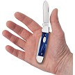 CA23447 Case Cutlery Canoe Pocket Knife Blue Pearl Kirinite 