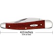 CA28913 Case Cutlery Seahorse Whittler Pocket Knife Chestnut 