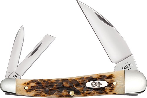 Case Cutlery Seahorse Whittler Pocket Knife Amber Bone - CA30094 