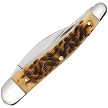 CA30094 Case Cutlery Seahorse Whittler Pocket Knife Amber Bone 