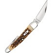 CA30094 Case Cutlery Seahorse Whittler Pocket Knife Amber Bone 