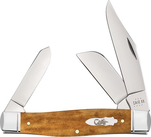 Case Cutlery Large Stockman Pocket Knife Antique Bone - CA58204 
