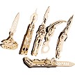 Caliber Gourmet Wood Knife Puzzle Set - CBGPZ03K 
