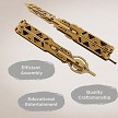 CBGPZ03K Caliber Gourmet Wood Knife Puzzle Set 
