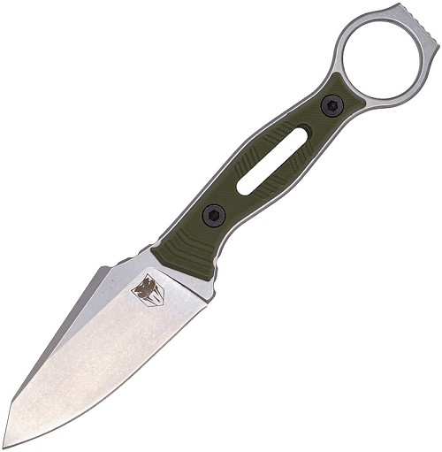 Cobratec Landshark Fixed Blade Knife OD Green Stonewash - CBTLSKODGSSW 