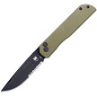 Cobratec Prowler Button Lock Pocket Knife Drop Point OD Green - CBTPLRODBDS 