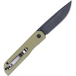 CBTPLRODBD Cobratec Prowler Button Lock Pocket Knife Drop Point OD Green 